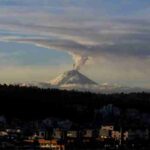 Advierten de caída leve de ceniza cerca del volcán ecuatoriano Cotopaxi