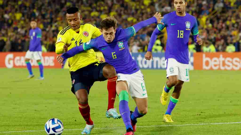 Brasil, un empate costoso ante Colombia en el Suramericano Sub’20