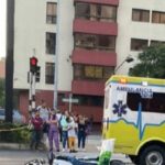 Bus atropelló a motociclista que falleció en la avenida Oriental de Medellín, el domingo 19 de febrero de 2023