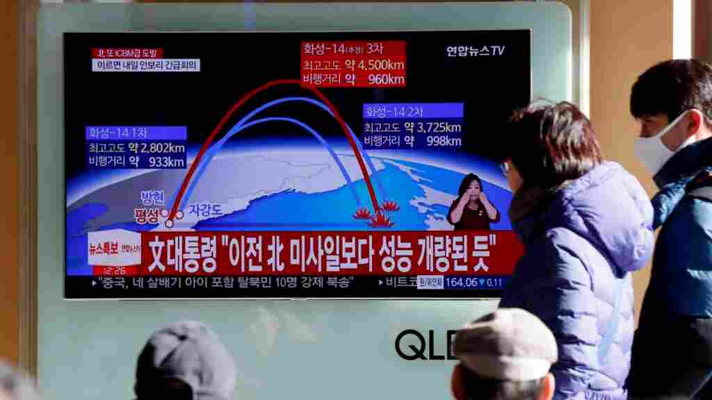 Corea del Norte lanza un misil balístico no identificado al mar de Japón