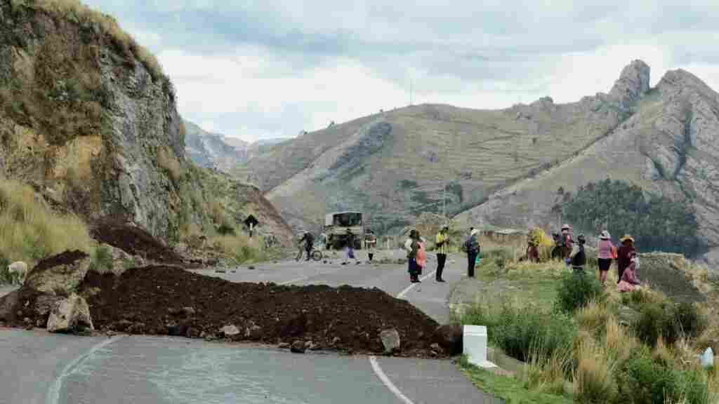 Las protestas en Perú se concentran en las carreteras de una sola región