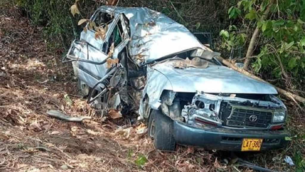 accidente EN SECTOR el llanito- VÍA Barrancabermeja, mujer fallecida