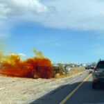 camión volcado con ácido nítrico liquido en Tucson, Arizona