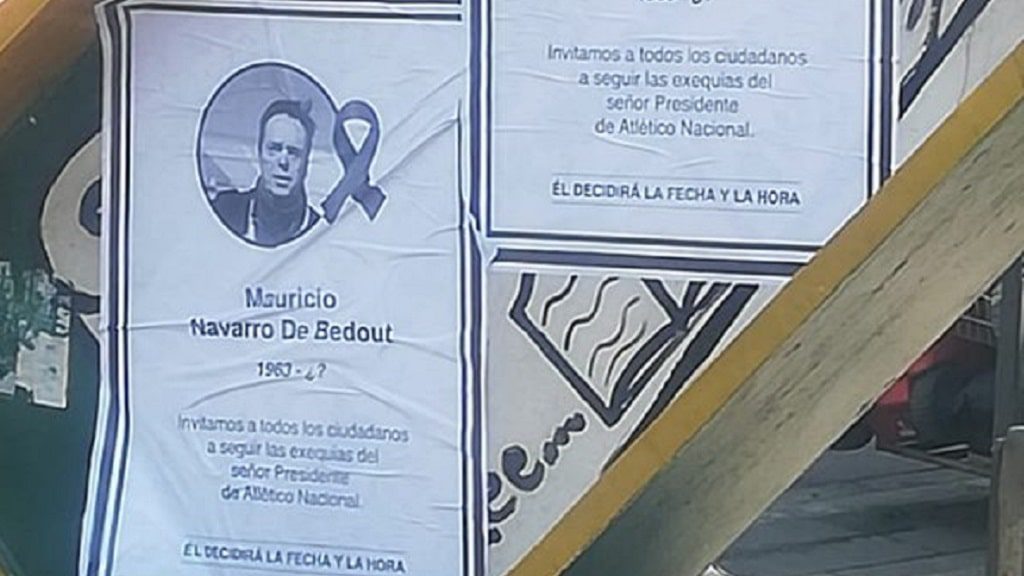 En Medellín siguen apareciendo afiches mortuorios de directivos de Nacional