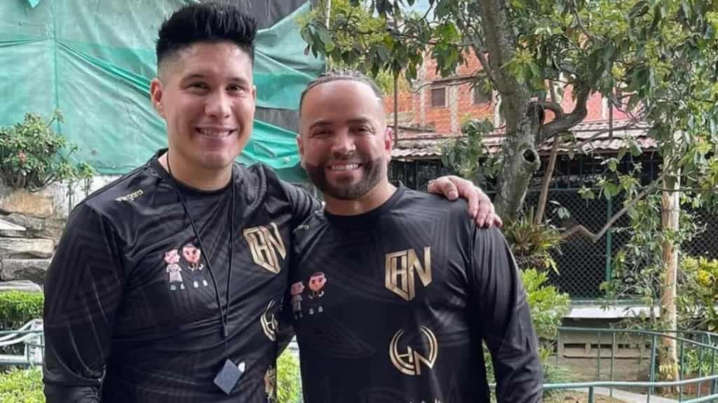 foto de Chyno y Nacho juntos en Venezuela
