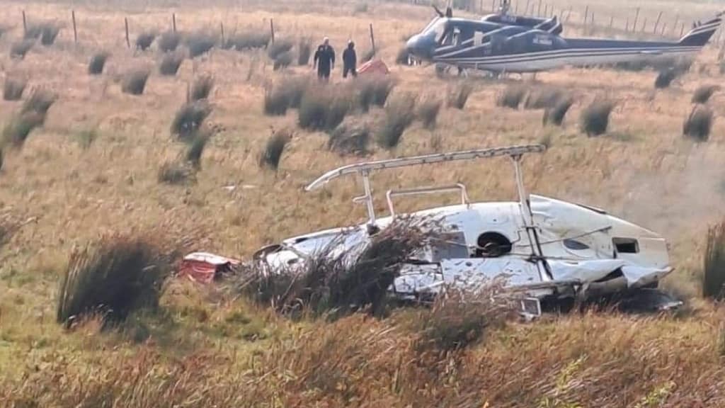 Muertes por caída de helicóptero en incendios de Galvarino- araucanía-Chile