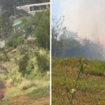 incendio forestal- navarra- cerca del batallón pedro nel Ospina- bello