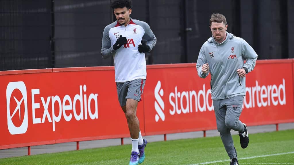 Luis Díaz- de vuelta a entrenamientos con el Liverpool