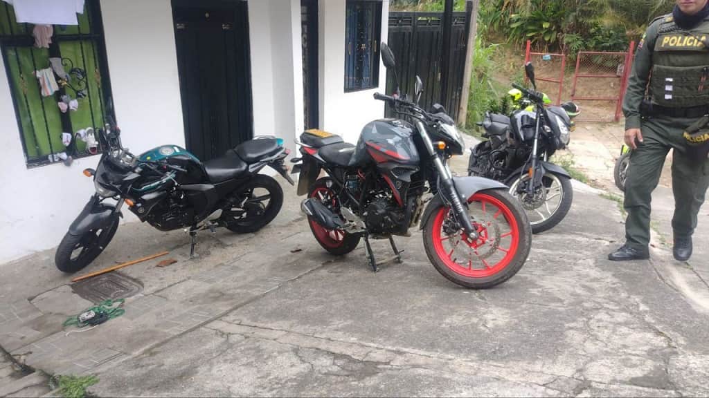 deshuesadero de motos robadas en la loma, san Cristóbal, Medellín 