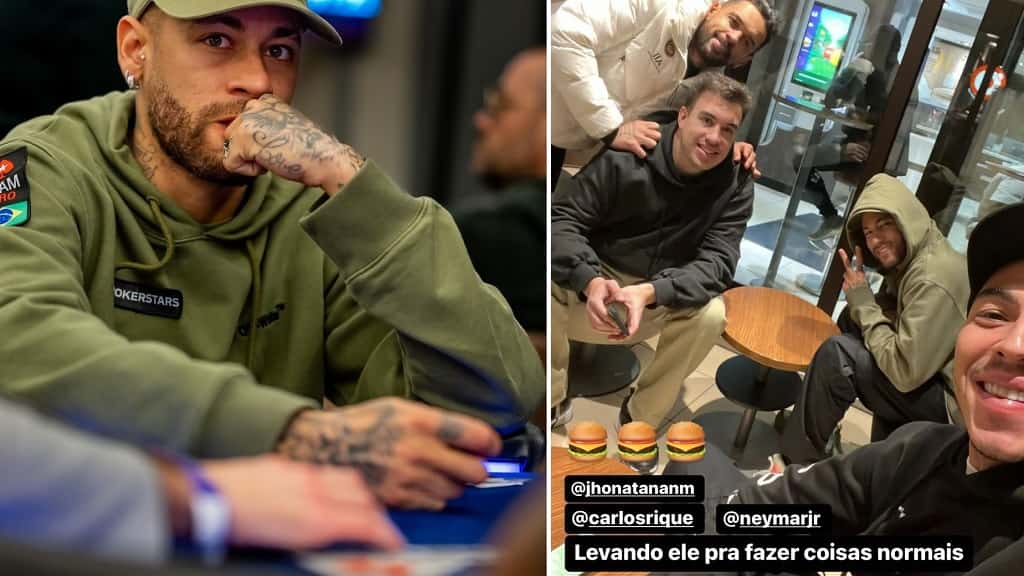 Neymar juega poker en París tras derrota del PSG-