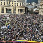 Manifestaciones contra Petro en la Plaza de Bolívar- este febrero 15 de 2023