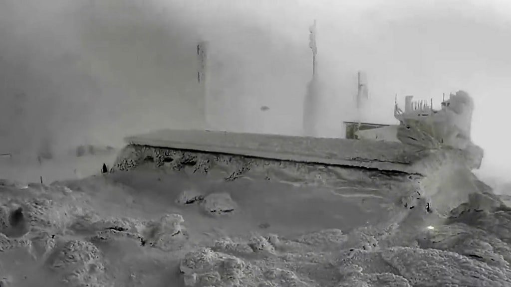 Mount Washington, NEW HAMPSHIRE- bajas temperaturas- EEUU