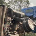 ACCIDENTE DE VOLQUETA EN LA ENTRADA DE SABANETA