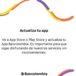Importante aviso de Bancolombia: actualiza la app Personas lo más pronto posible