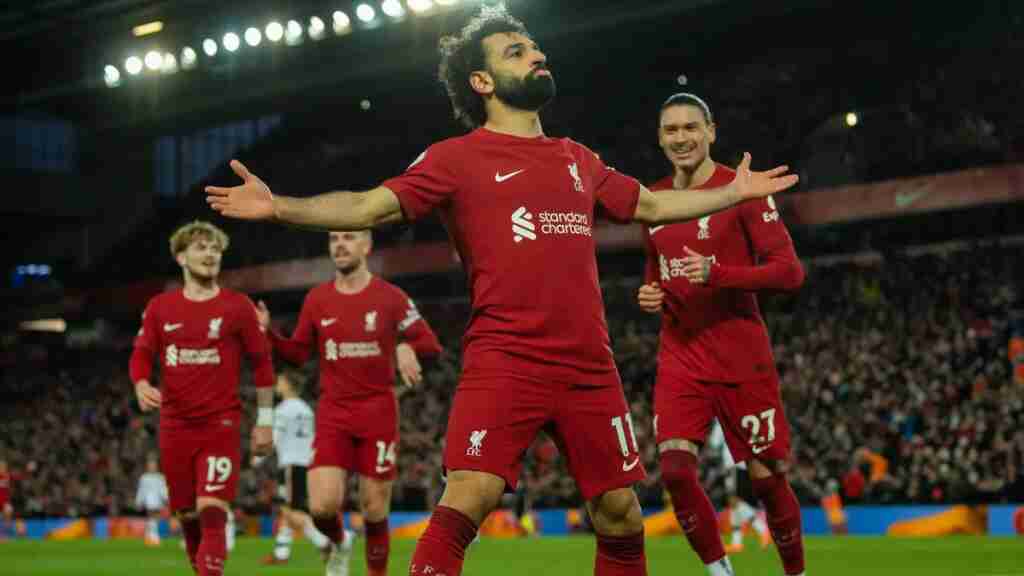 Salah se convirtió en el máximo goleador histórico del Liverpool