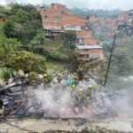 Incendio en el barrio Olaya Herrera de Medellín deja dos viviendas afectadas