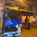 Accidente de dos buses en el centro de Medellín deja 15 heridos