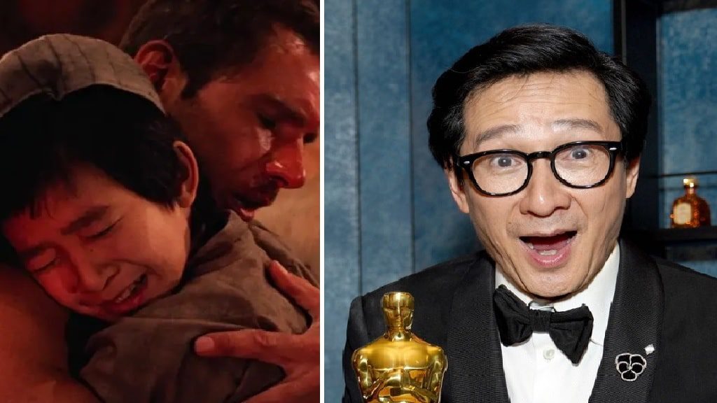 Ke Huy Quan abraza a Harrison Ford en los Oscar, años después de ‘Indiana Jones’