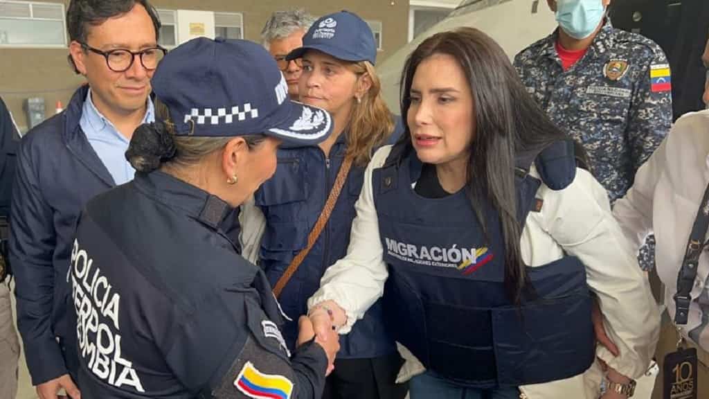 Aída Merlano llegó a Colombia -deportada de Venezuela