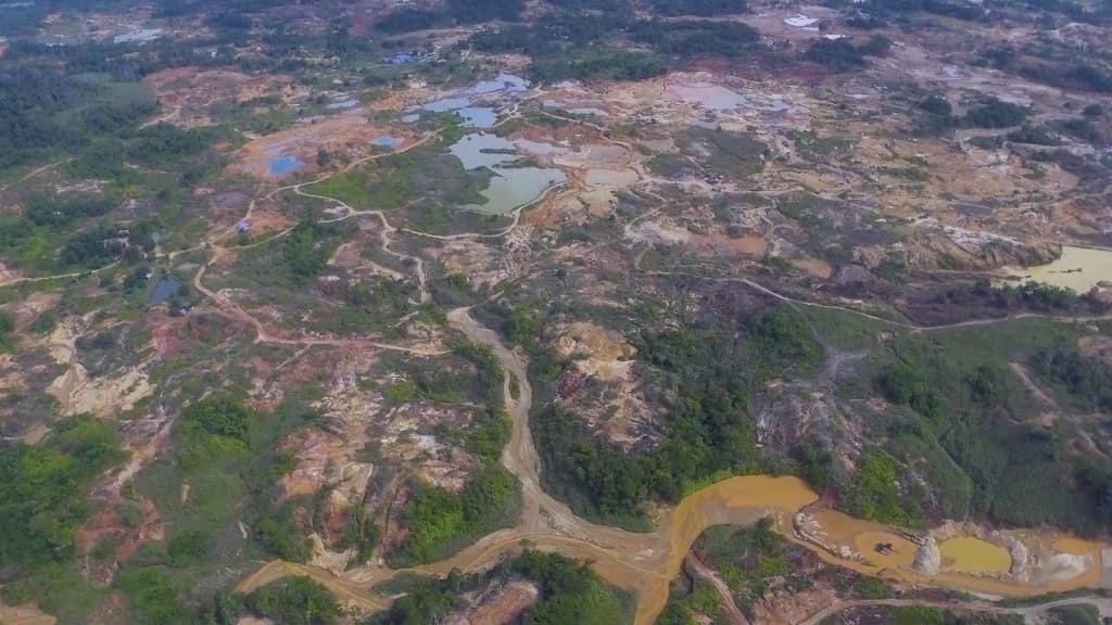 así se ve la minería ilegal en el departamento de Antioquia