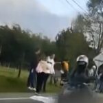 grave accidente de tránsito en la vía La Ceja - Rionegro a la altura de Avinal- muere ciclista -