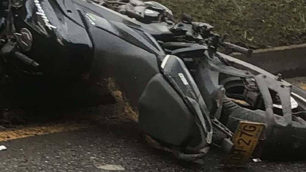 Fallece motociclista que fue embestido por camión en el Alto de la Virgen, en Guarne