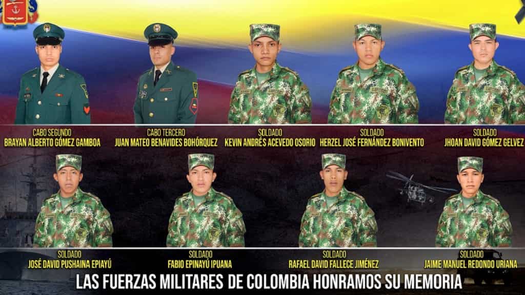 Revelan identidades de soldados muertos en ataque del ELN en el Catatumbo