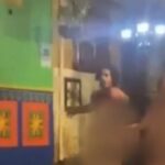 Pareja desnuda causa revuelo en Guatapé