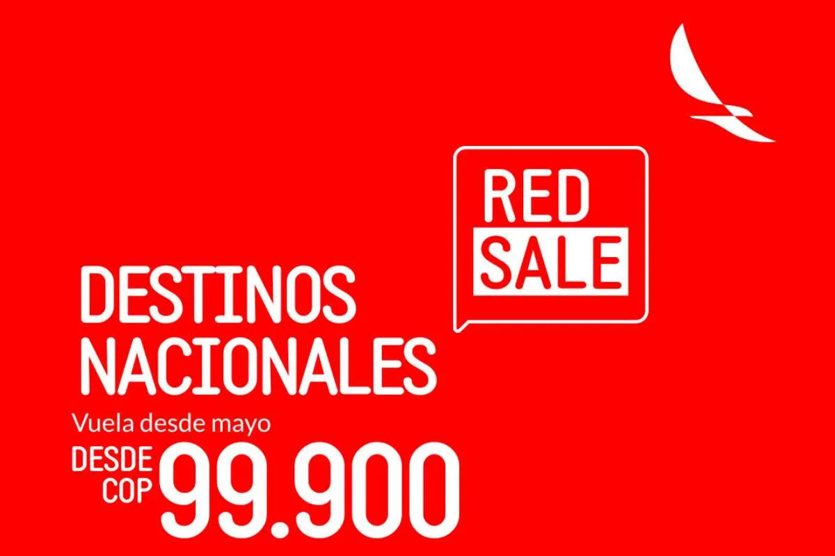Red Sale de Avianca tiene tiquetes para viajar dentro de Colombia por $ 99.900