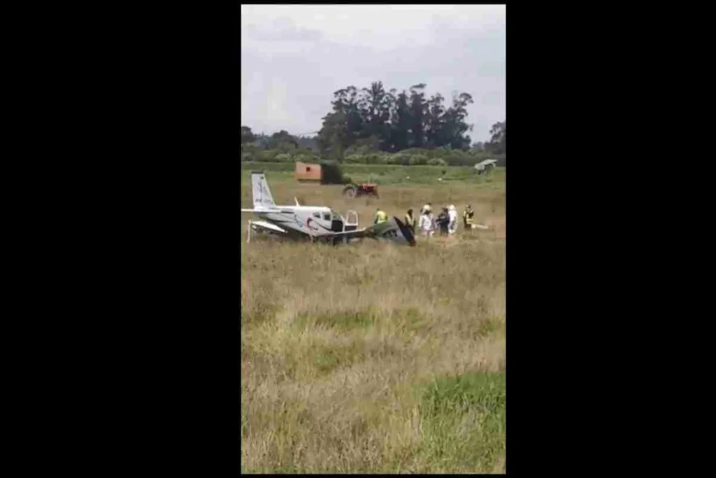 Avioneta aterrizó de emergencia cerca de la Autopista Norte