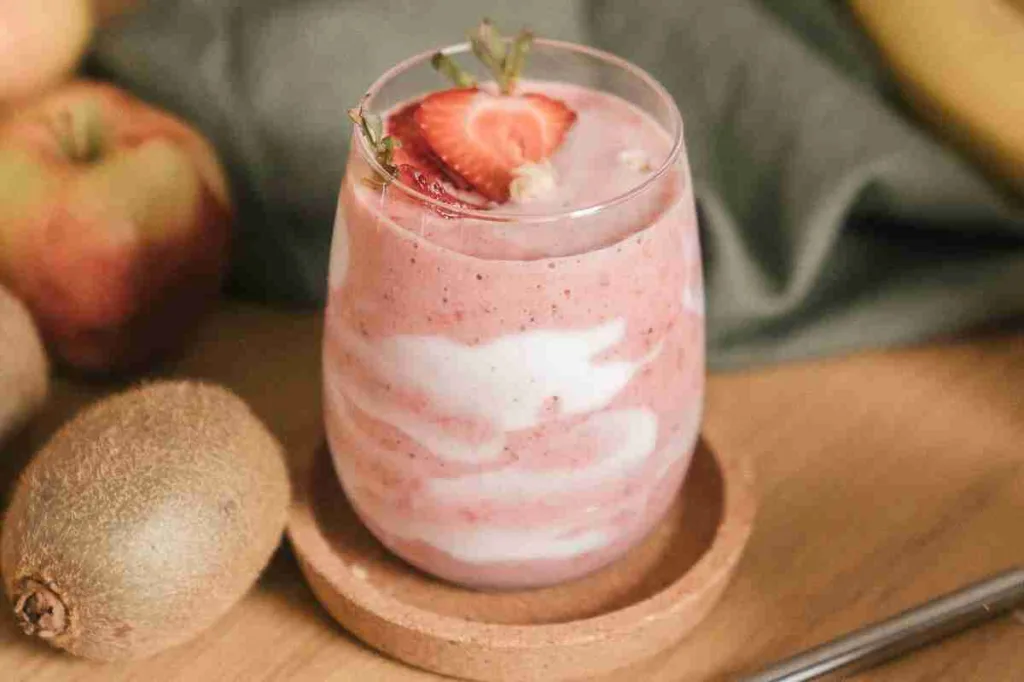 Batido de avena y frutos rojos