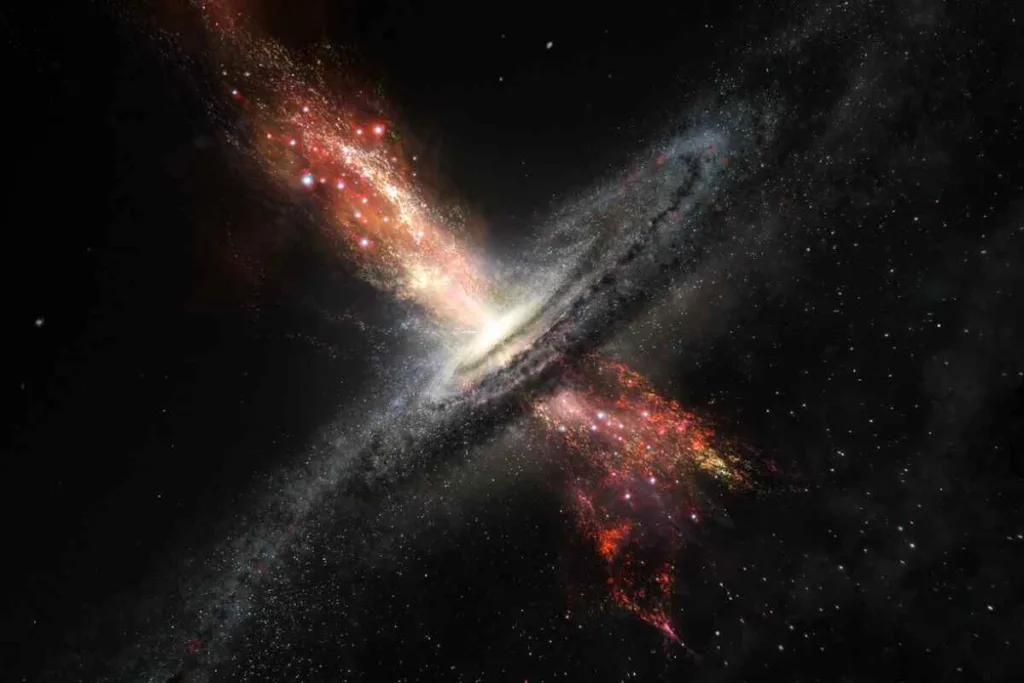 La colisión galáctica podría encender un cuásar en nuestra galaxia