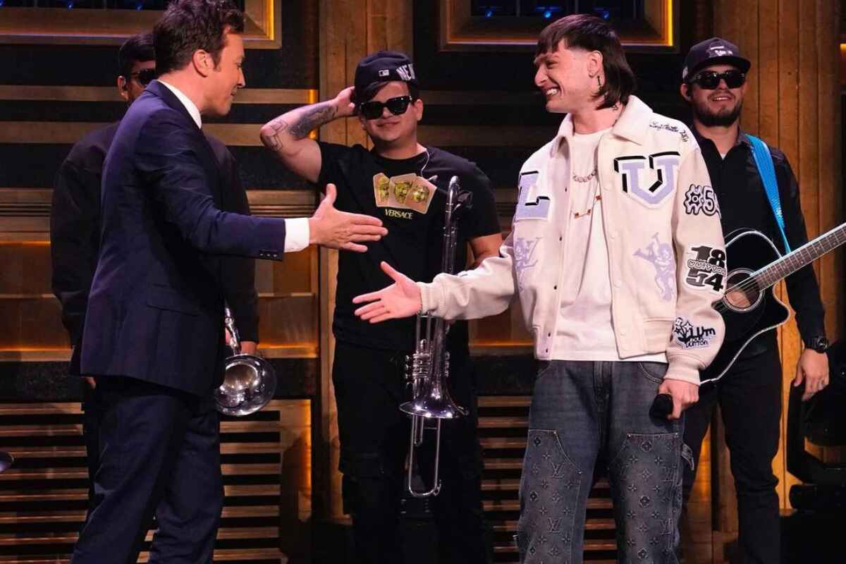 Peso Pluma, el primer artista de regional mexicano en el show de Jimmy Fallon