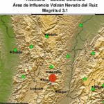 Preocupación por fuerte temblor en área del Nevado del Ruiz este sábado