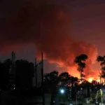 Un fuerte incendio registra la Central de Abastos de Ciudad de México