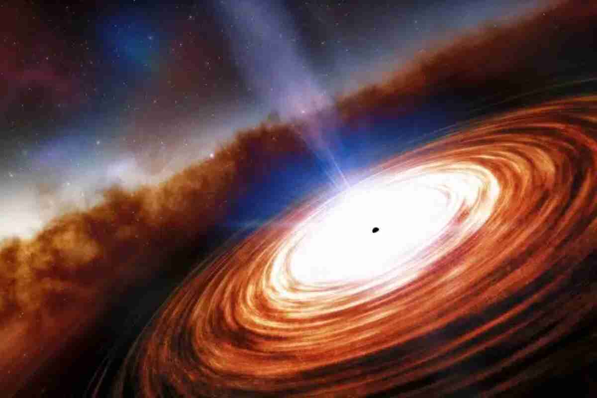 Descubren rastro de estrellas detrás de agujero negro supermasivo fuera de control