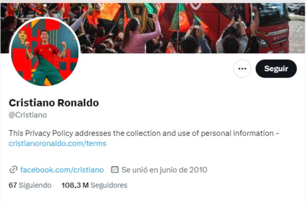 Cristiano Ronaldo pierde su verificación azul en Twitter por no pagar la cuota mensual