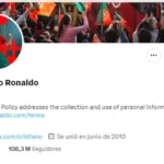 Cristiano Ronaldo pierde su verificación azul en Twitter por no pagar la cuota mensual