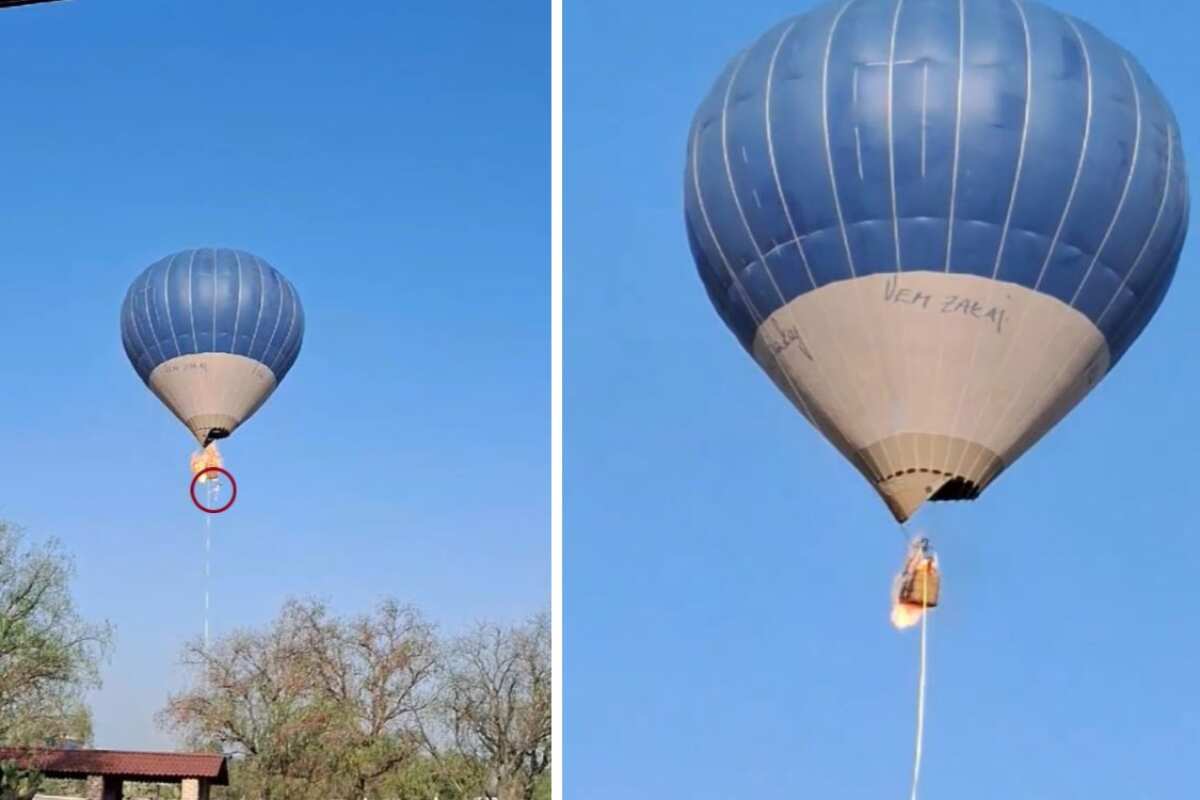 Tragedia en Teotihuacán: Muere pareja en accidente de globo aerostático