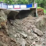 Cierre total de la vía al barrio El Salado en Envigado por 6 meses debido a las lluvias