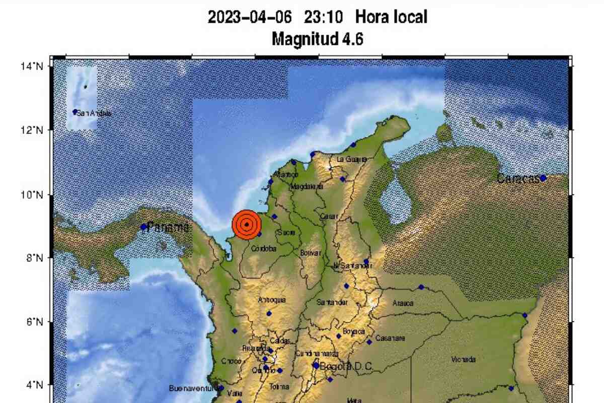 Temblor de 4,6 grados sacude a Córdoba en pleno Jueves Santo #Colombia