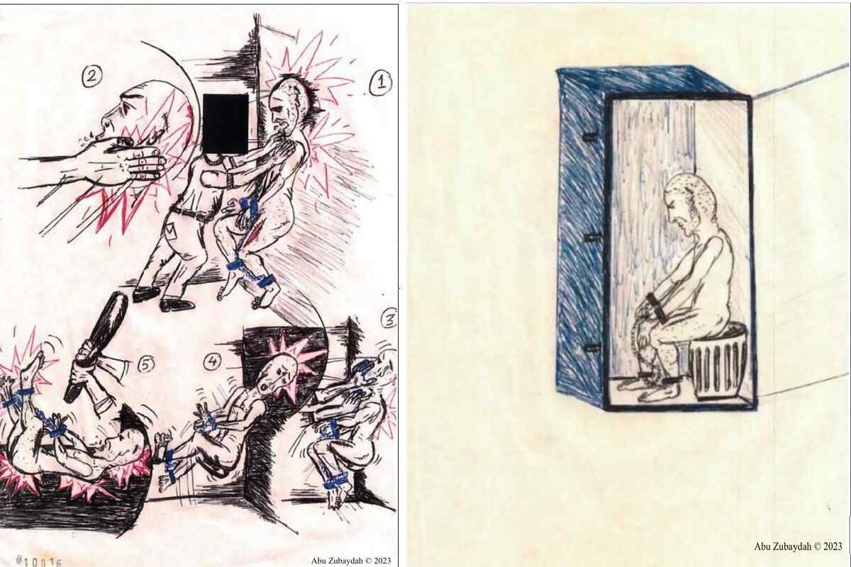 El prisionero eterno de Guantánamo ilustra en dibujos las torturas de la CIA