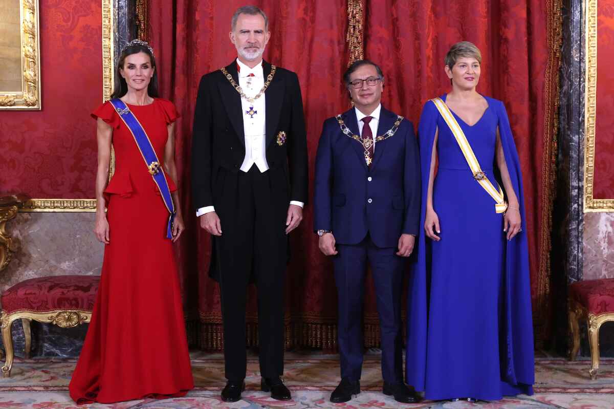 El rey Felipe VI elogió al presidente Gustavo Petro en su visita a España