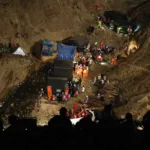 Rescate de los cuerpos de los trabajadores fallecidos en la mina de Arequipa