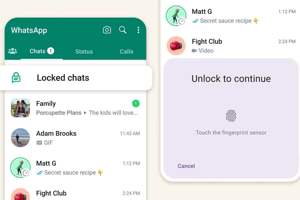 Así funciona Chat Lock, la nueva característica de WhatsApp que te permite poner contraseña a tus chats