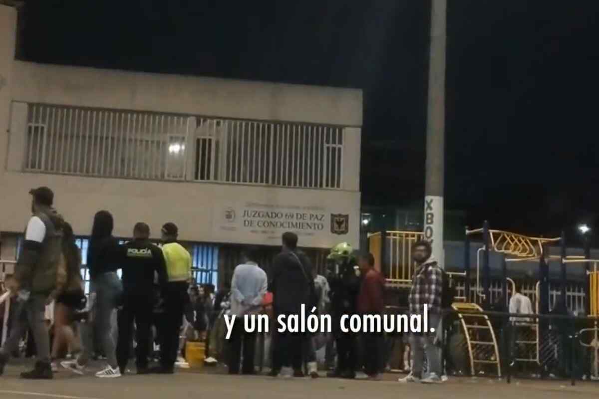 Mega fiesta clandestina en un juzgado de Bogotá: sorprenden a más de 500 personas