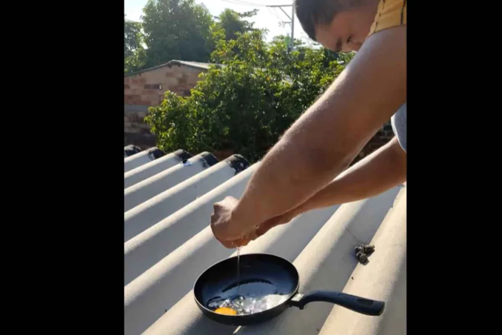 Ciencia detrás del video viral del hombre que frita un huevo en pleno sol en Barrancabermeja