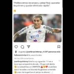 El meme que enfureció a Juan Fer Quintero tras la eliminación del Junior