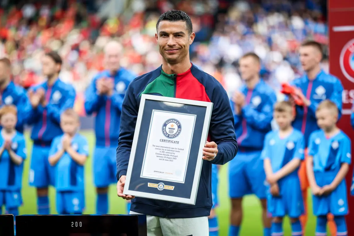 Cristiano Ronaldo logra un nuevo hito: 200 partidos con Portugal