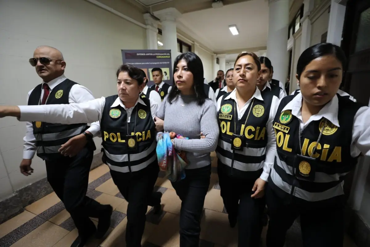 Ex primera ministra de Perú, Betssy Chávez, trasladada a Lima para cumplir prisión preventiva